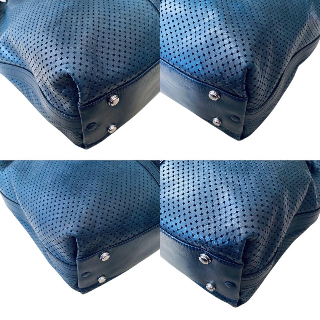 BALLY バリー【美品】パンチングレザー トートバッグ トレインスポッティング