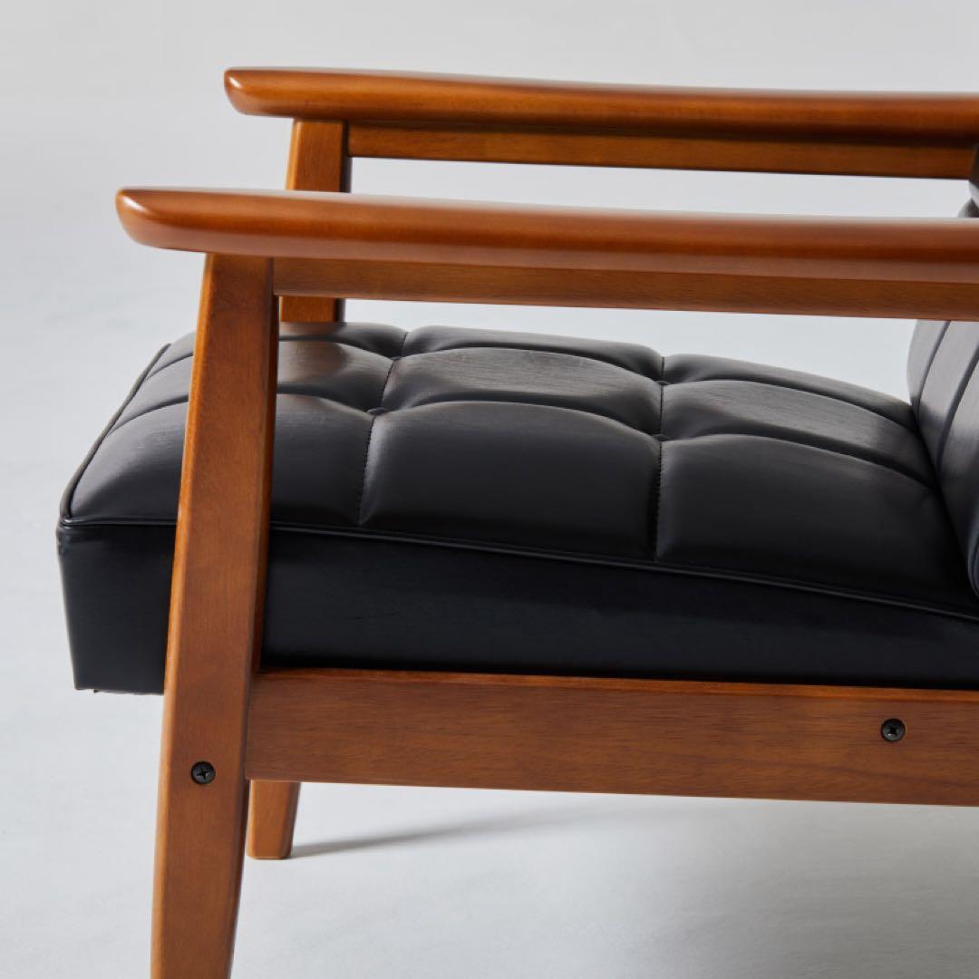 【美品】カリモク60 シングルソファ　ウォールナット