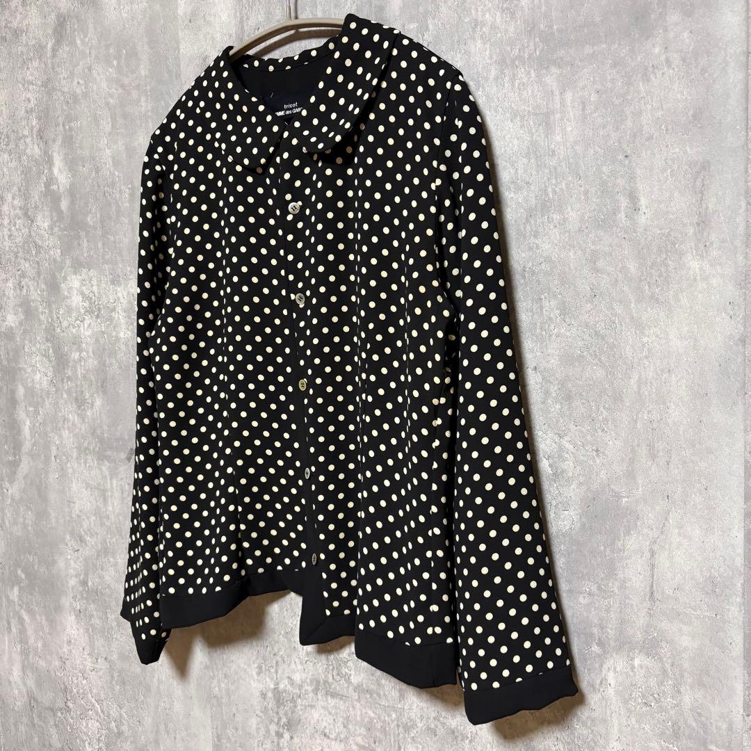 tricot COMMEdesGARCONSトリココムデギャルソンドットブラウス