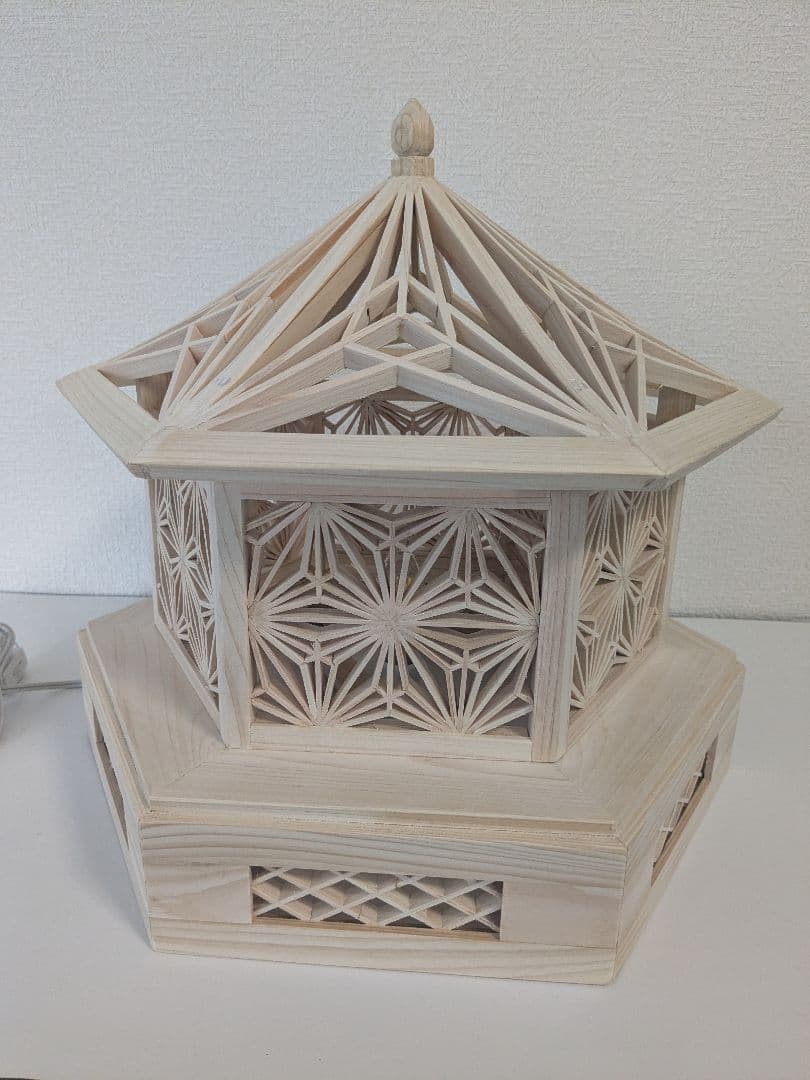 組子細工の小物入れ＆ランプ