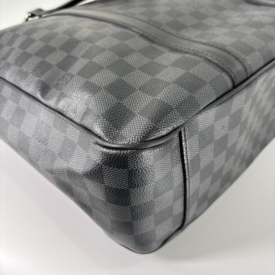 極美品 ダミエグラフィット タダオ レザー 2way トートバッグ ルイヴィトン