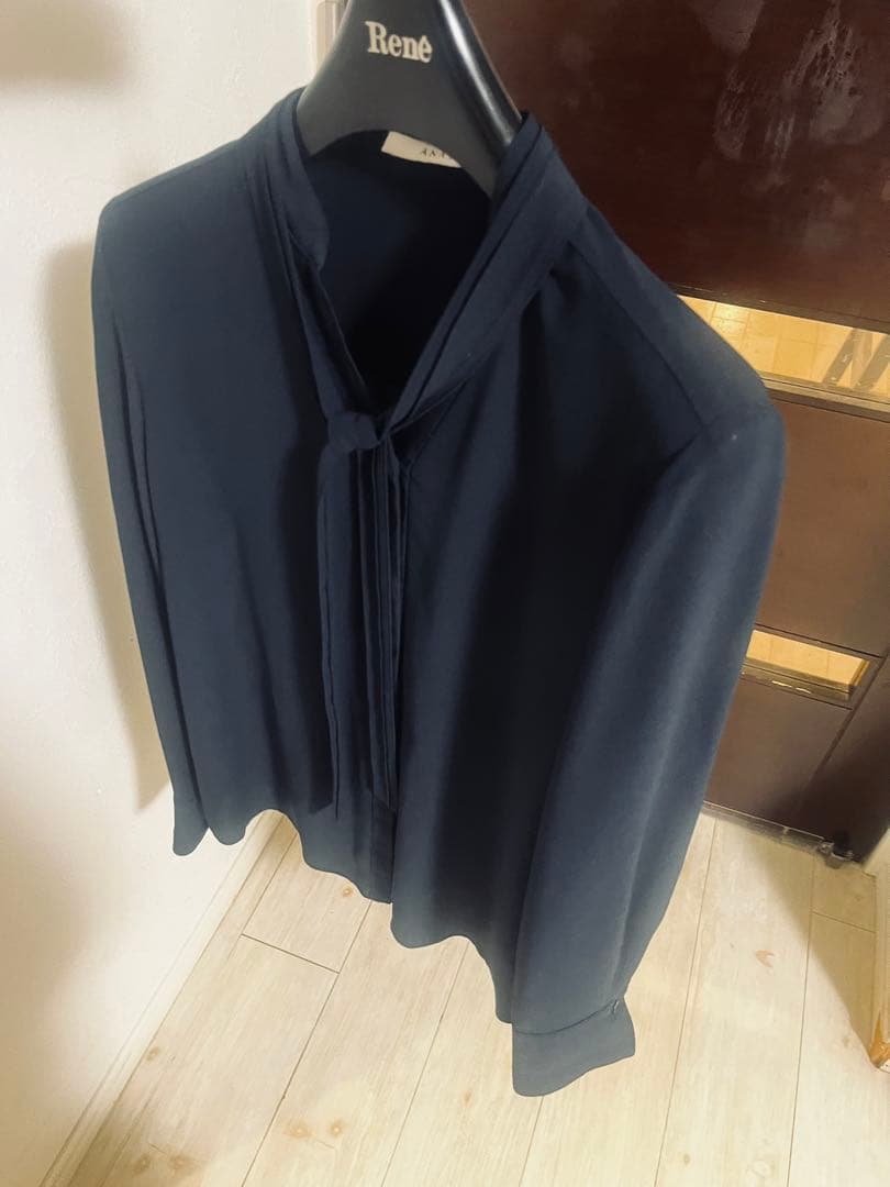 新品☆ ANAYI ジョーゼットボウタイブラウス/セオリー、23区、ロペ