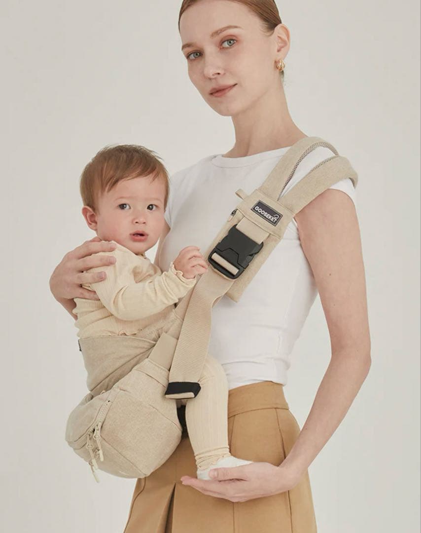 グスケット365抱っこ紐 Plus ベージュ　箱付き