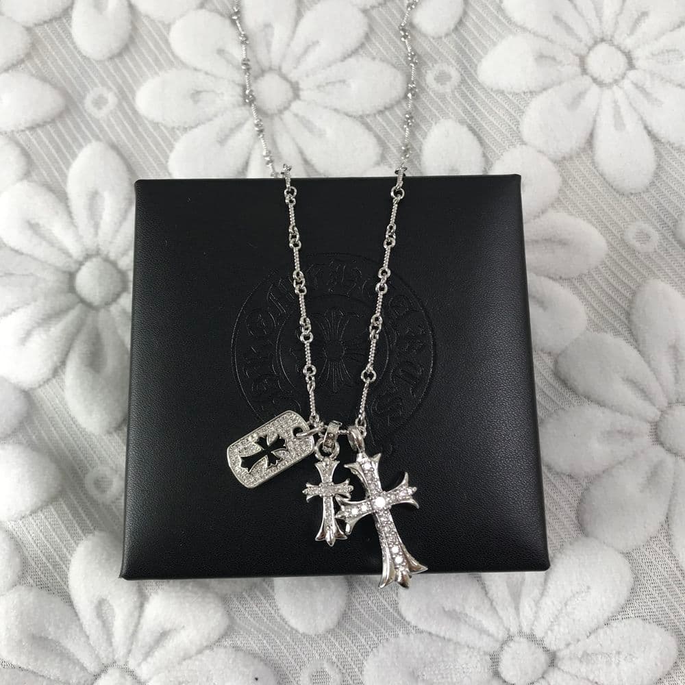 クロスネックレス CHROME HEARTS クロムハーツ3連