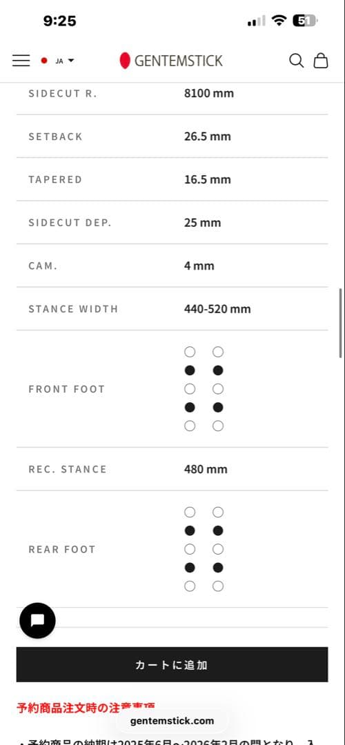 スノーボード GENTENSTICK ROCKET FISH