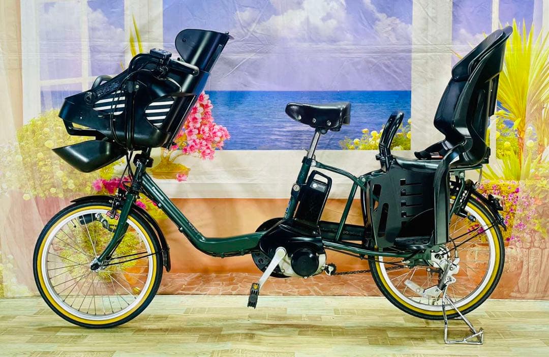 パナソニックギュット⭐️12AH！子供乗せ電動アシスト自転車Y3076