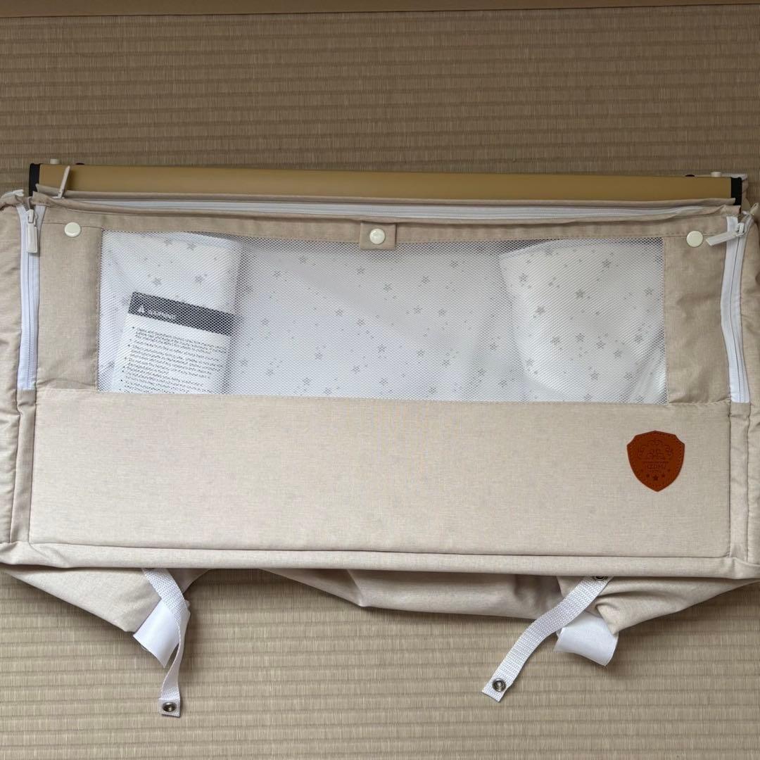 【美品】2025年最新モデル HZDMJ ベビーベッド カーキ