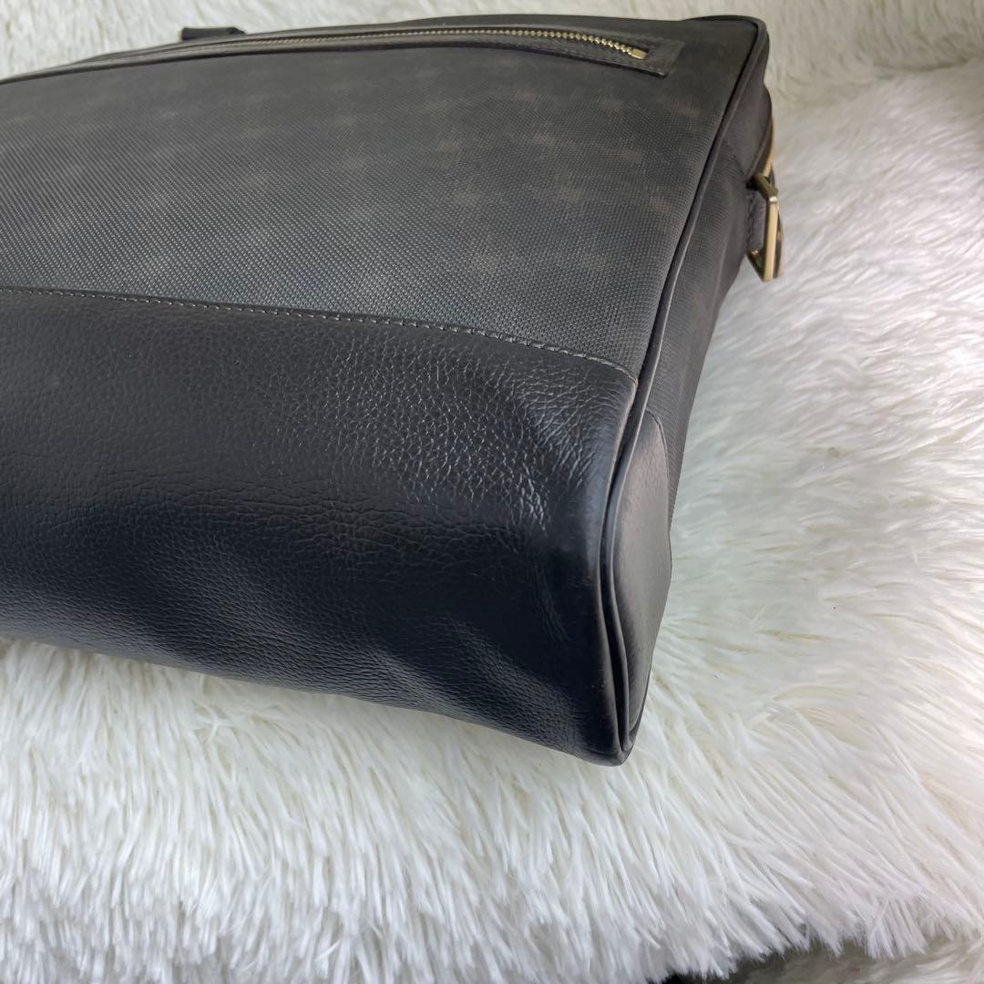 美品 ダンヒル ビジネスバッグ ブリーフケース 2way PVC レザー A4可