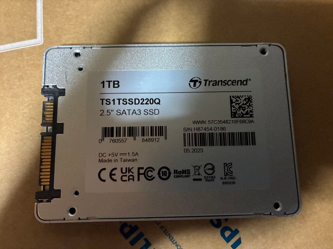 内蔵型SSD Transcend TS1TSSD220Q