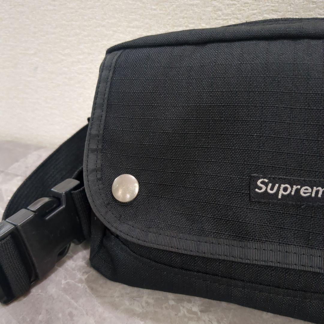 美品☆Supreme 初期 ブラック ボックスロゴ ショルダーバッグ ナイロン