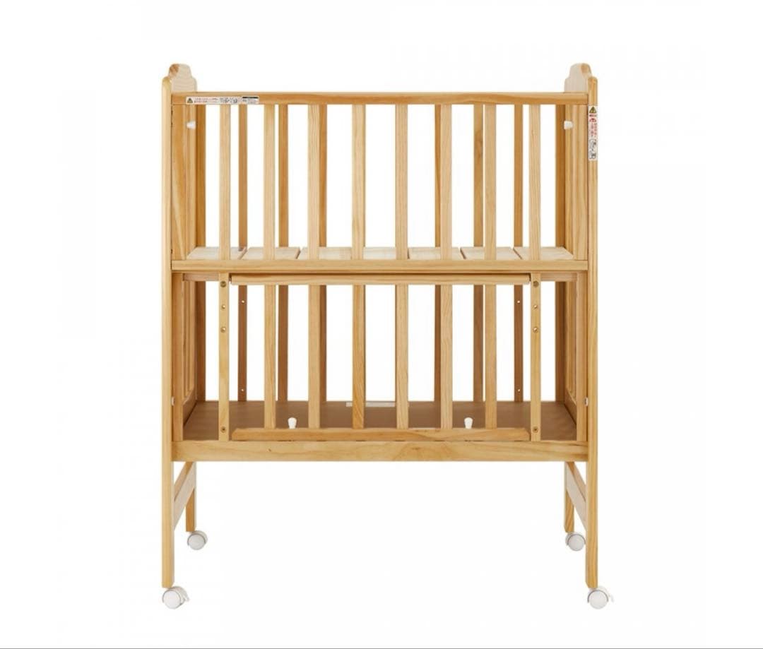 【KATOJI（カトージ）】ハイシートミニベッド（ナチュラル）