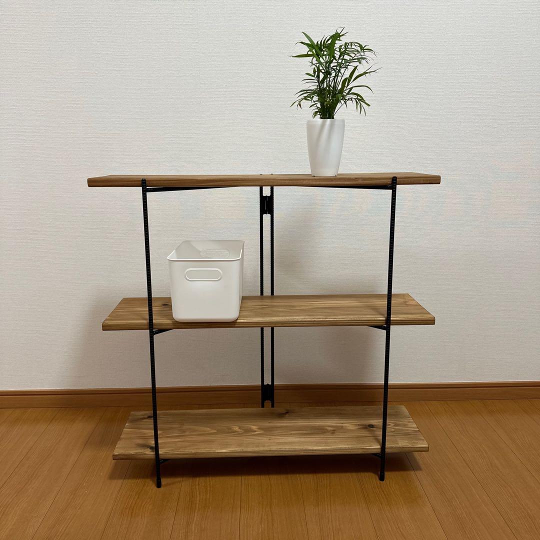 アイアンシェルフ　折り畳みラック　イベント什器　飾り棚　観葉植物棚