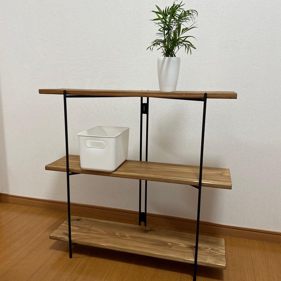 アイアンシェルフ　折り畳みラック　イベント什器　飾り棚　観葉植物棚