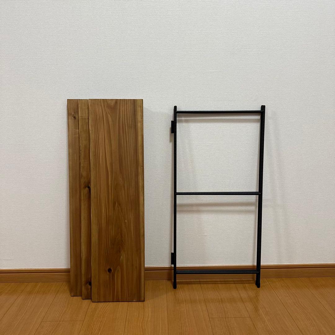 アイアンシェルフ　折り畳みラック　イベント什器　飾り棚　観葉植物棚