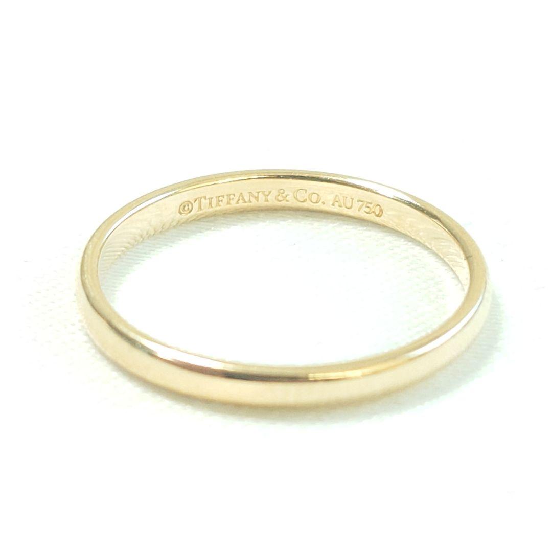 【磨き済】ティファニー K18YG バンドリング 9号 7278