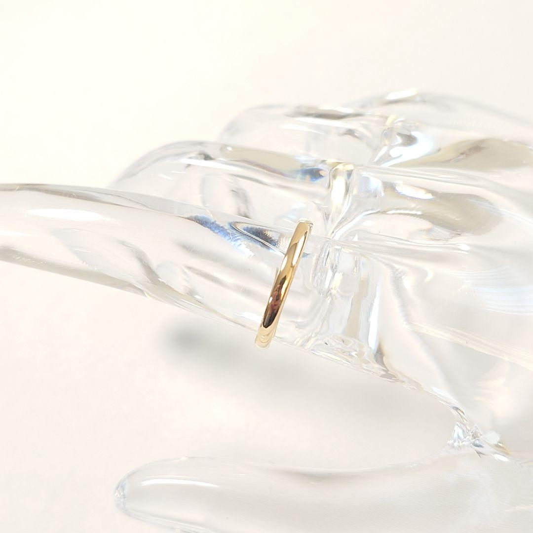 【磨き済】ティファニー K18YG バンドリング 9号 7278