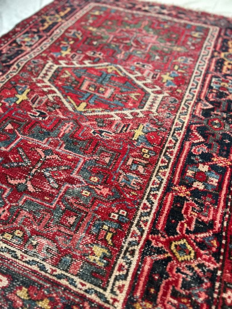 アンティーク手織りラグ