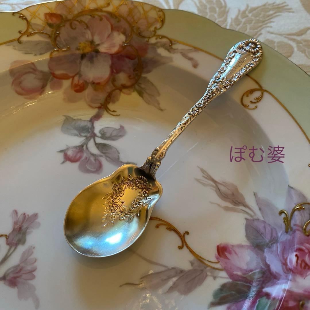 【米国／ドミニク＆ハフ】純銀 スターリングシルバー／アイスクリームスプーン ２本