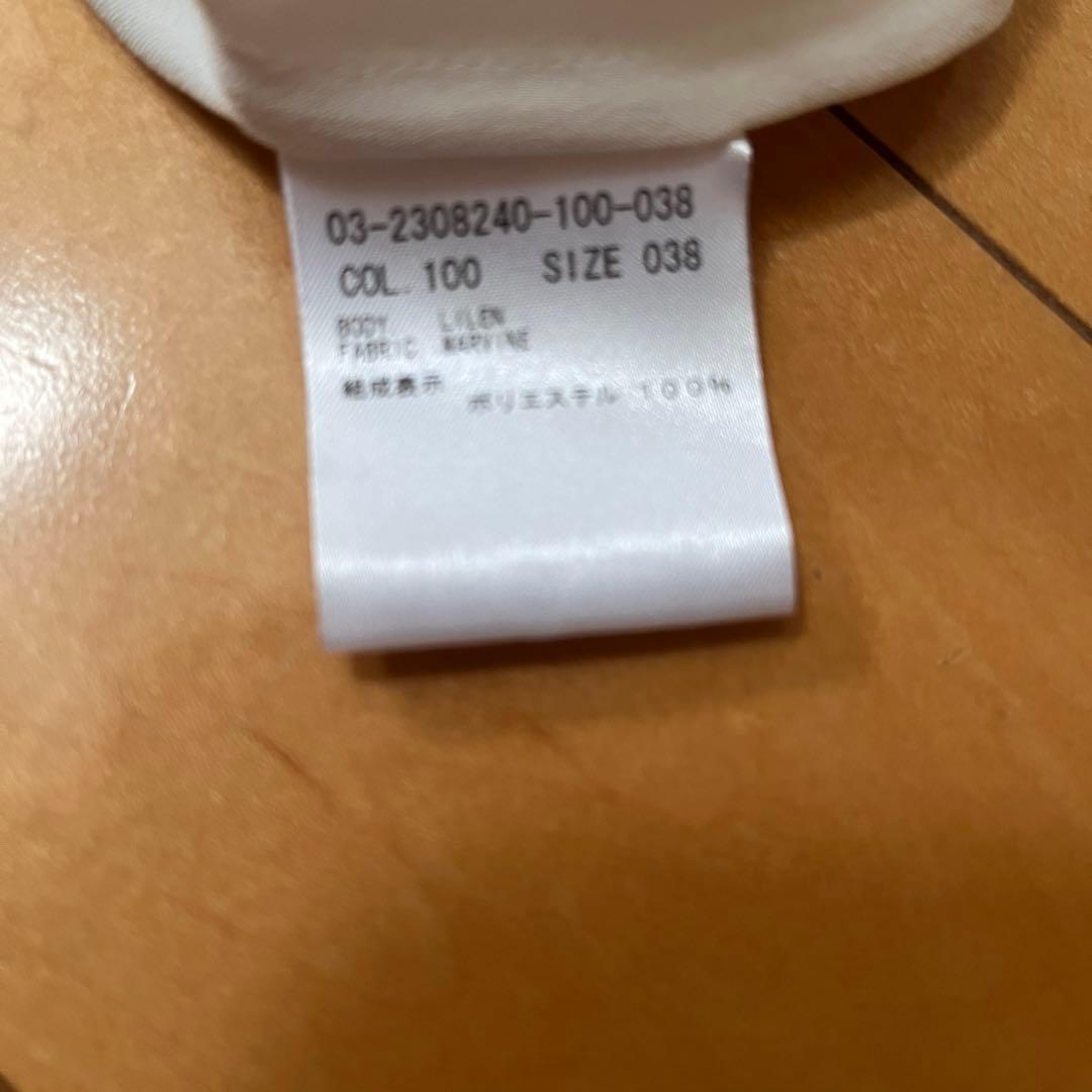 Theory Luxe ボウタイ取り外し可能ブラウス 2way アイボリー