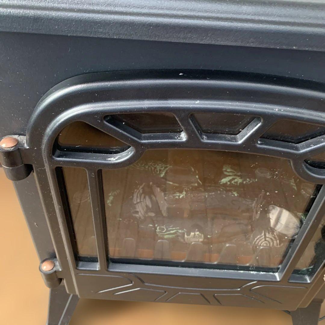 アンダルシア★暖炉型レトロファンヒーター。黒