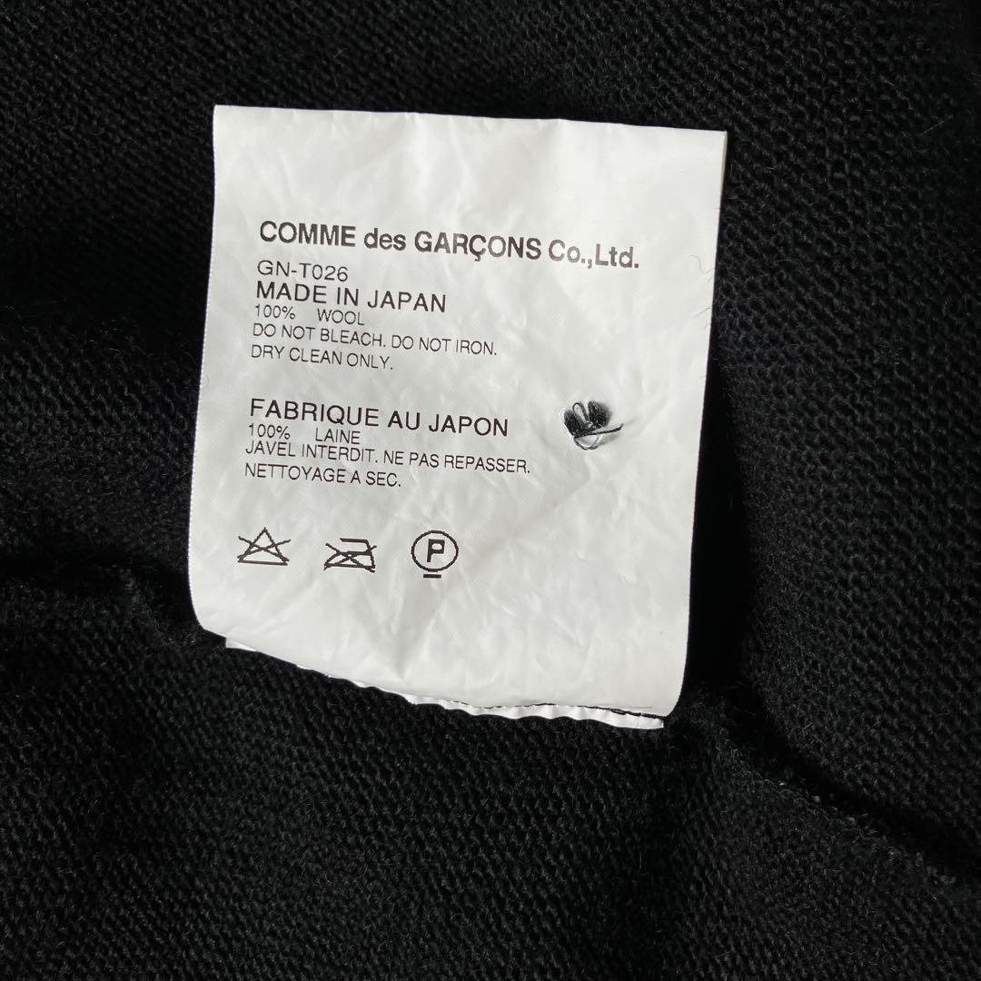 COMMEdesGARCONS 　バックジップカーディガン 　黒　ドット　M