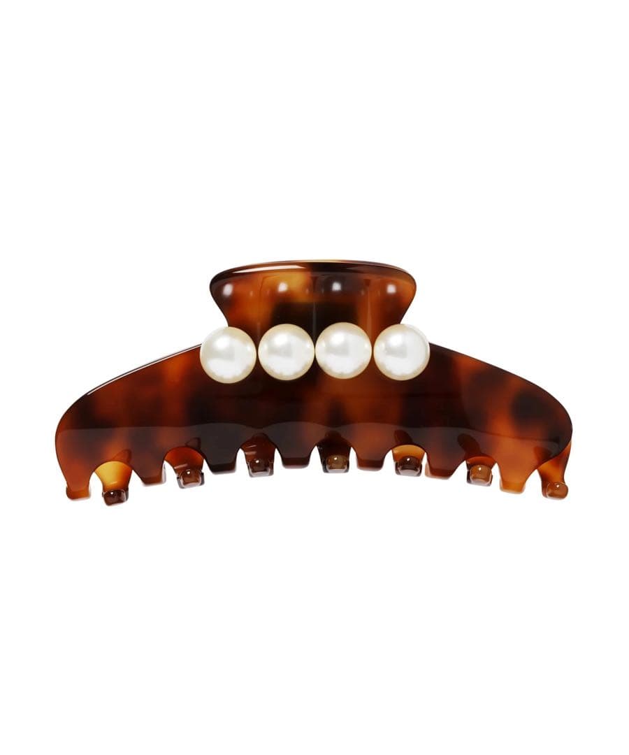 【美品】アレクサンドルドゥパリ ヘアクリップ エカイユ パール Lサイズ