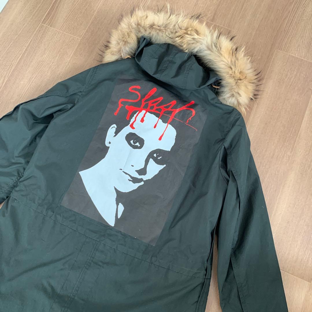 UNDERCOVER ファー付きダークグリーンモッズコート サイズ2