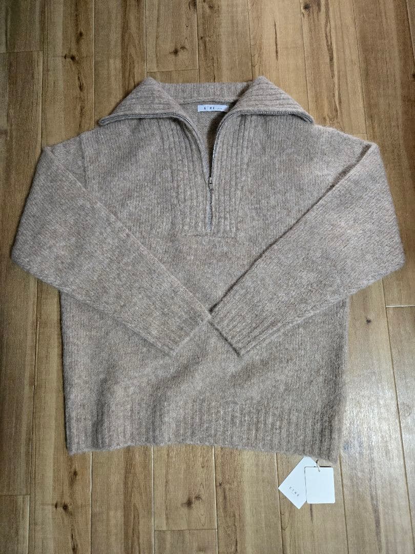 ETRE TOKYO ハーフジップアルパカニットプルオーバー