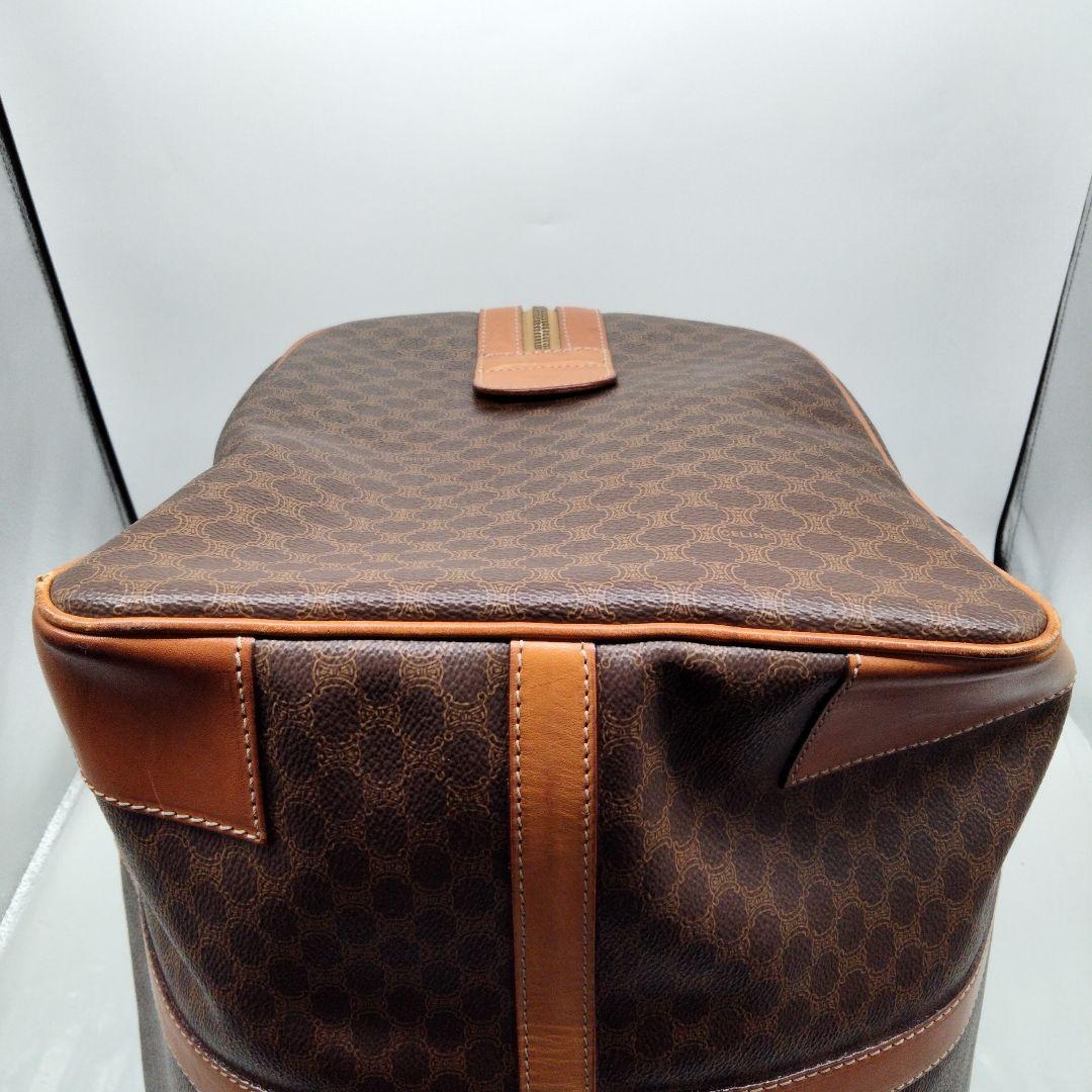 JP20 セリーヌ 極美品 マカダム ボストンバッグ トリオンフ ゴールド金具