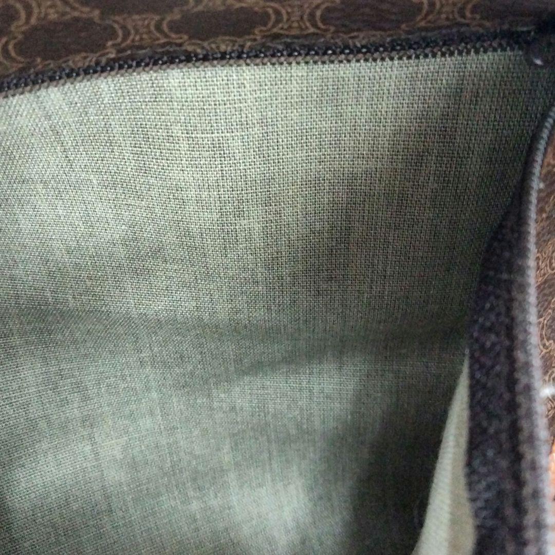 JP20 セリーヌ 極美品 マカダム ボストンバッグ トリオンフ ゴールド金具