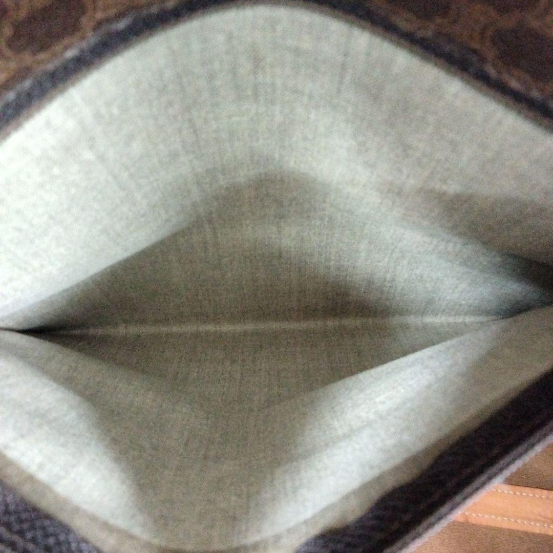 JP20 セリーヌ 極美品 マカダム ボストンバッグ トリオンフ ゴールド金具