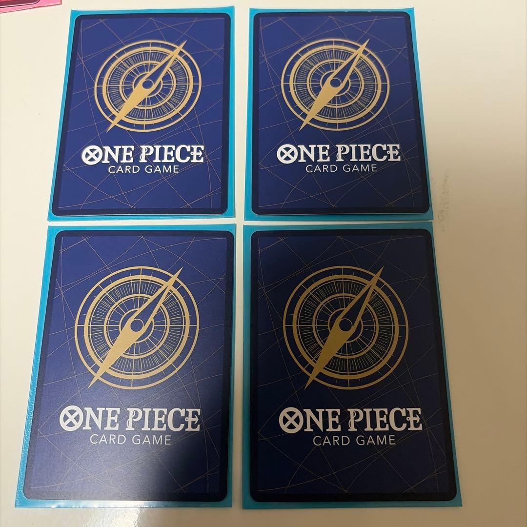 ワンピースカード　青黄ナミ　リーパラ　少女4枚セット