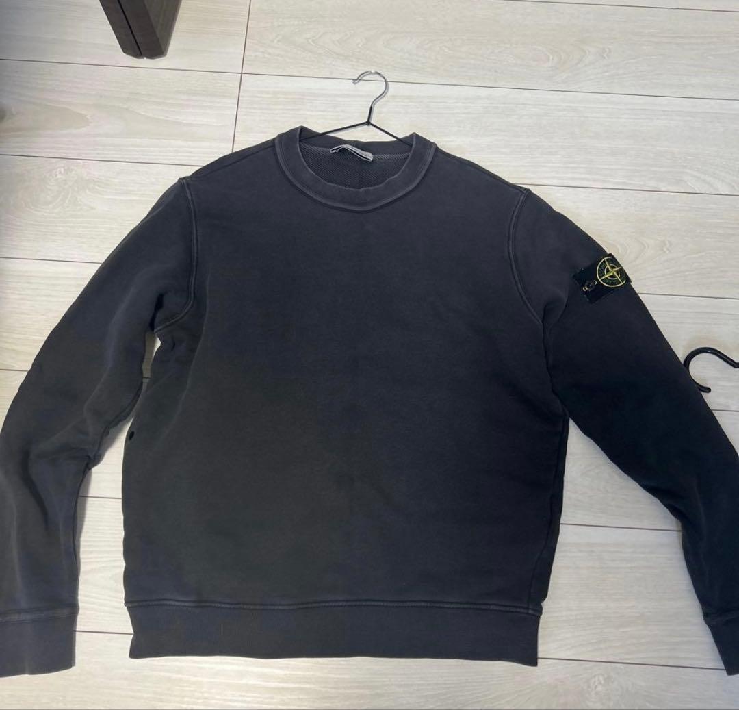 正規品✨STONE  ブラッククルーネック スウェット