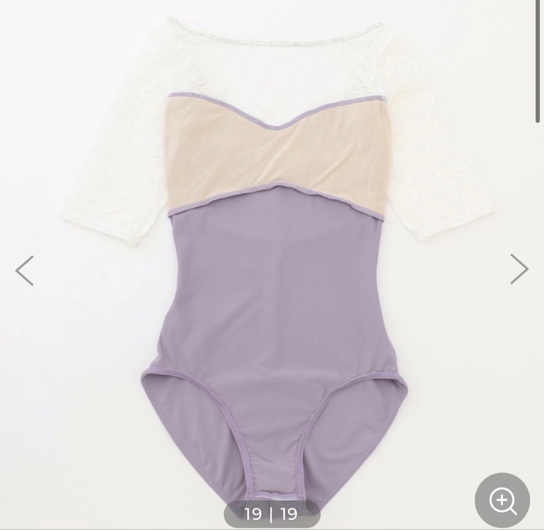 【美品最終値下】チャコット♡Nelaラインハーフスリーブレオタード