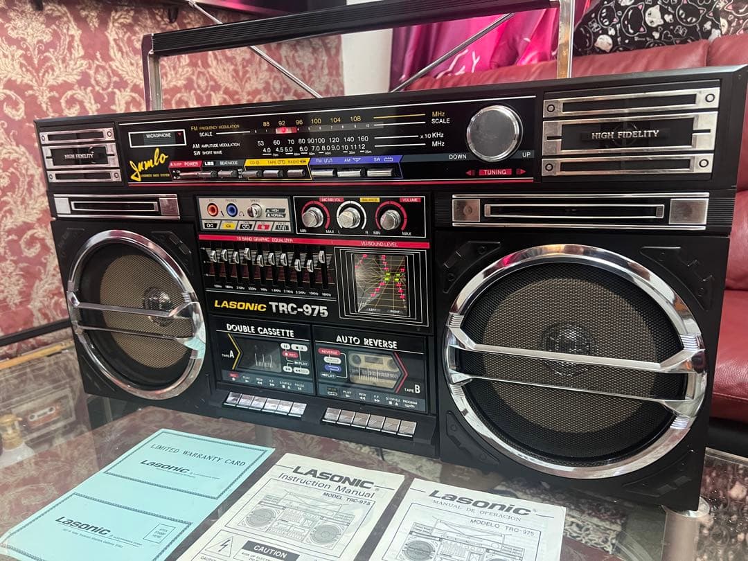 希少LASONIC ラソニックTRC-975ビッグダブル　ラジカセ中古動作品美品