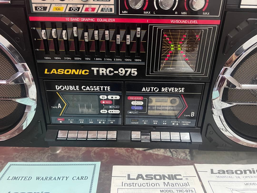 希少LASONIC ラソニックTRC-975ビッグダブル　ラジカセ中古動作品美品