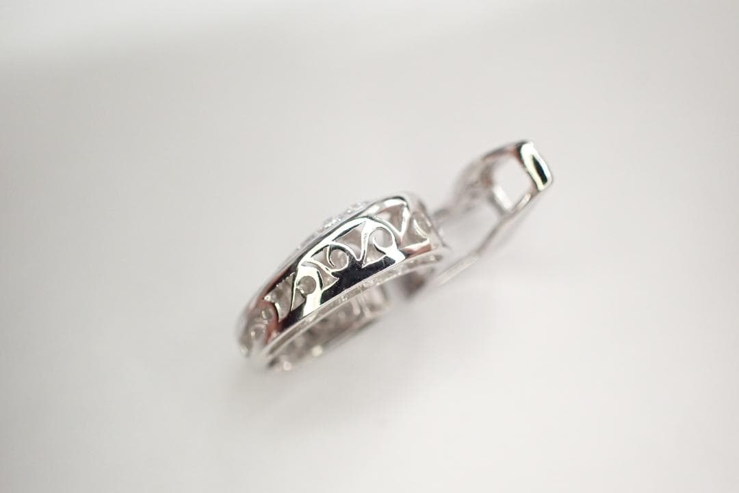 26/美品 ノンブル ゆきざき ユキザキ K18WG ダイヤ ペンダントトップ