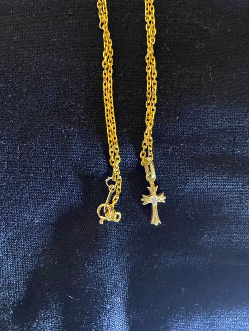 K18 ネックレス　十字架