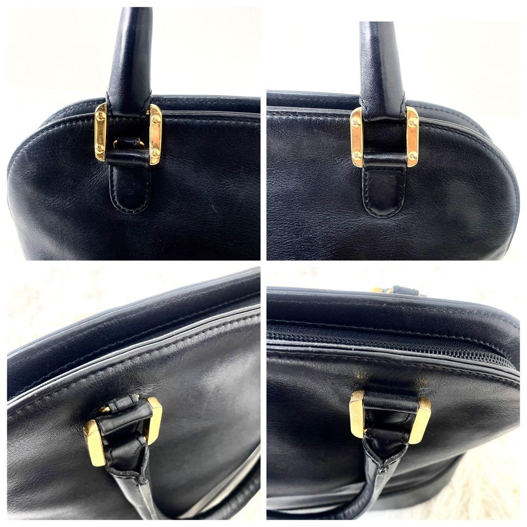 ロエベ　LOEWE アナグラム　ハンドバッグ　レザー　ブラック　黒　手提げ