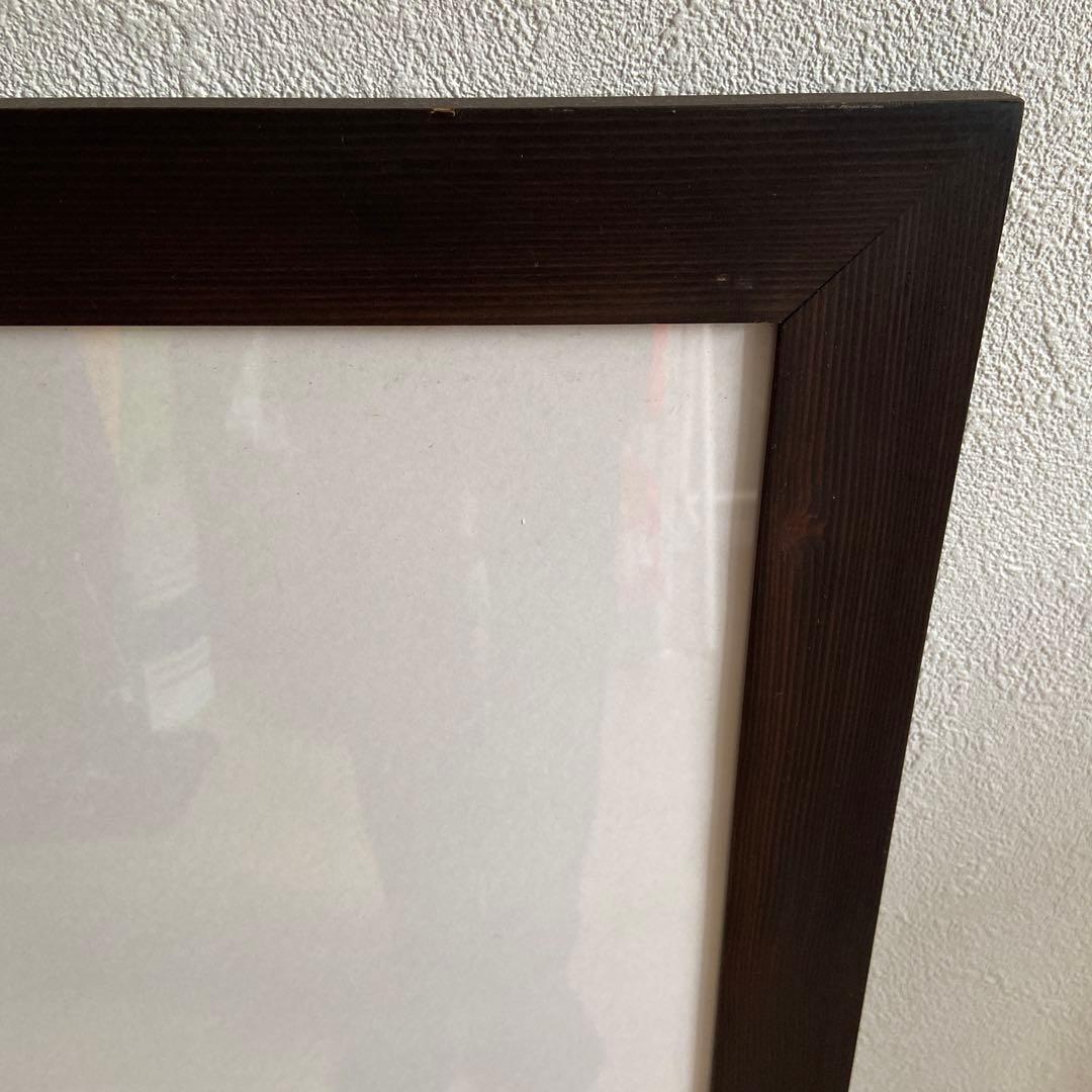 ダークブラウンB2サイズ 木製ポスターフレーム