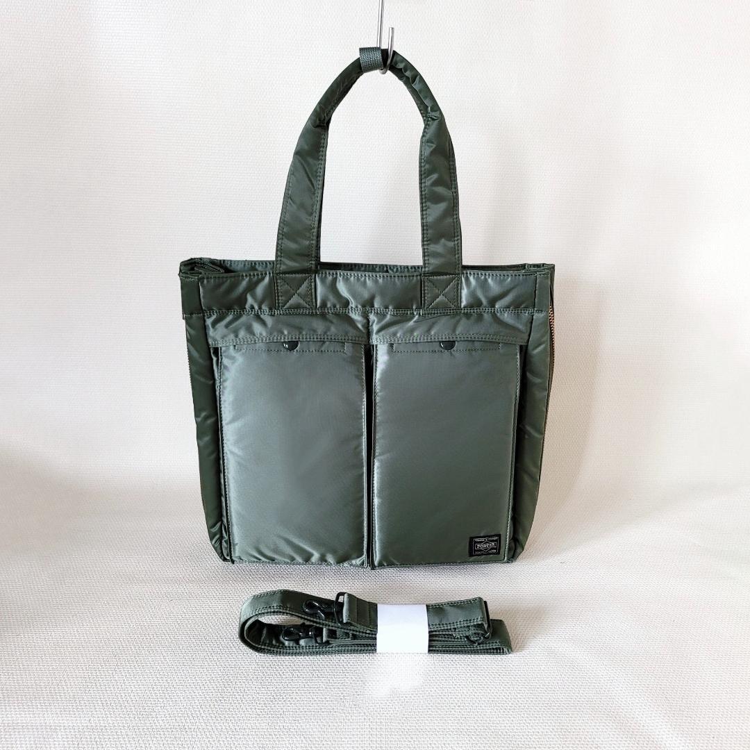 PORTER＿新型TANKER 2WAY TOTE＿タンカートートグリーン