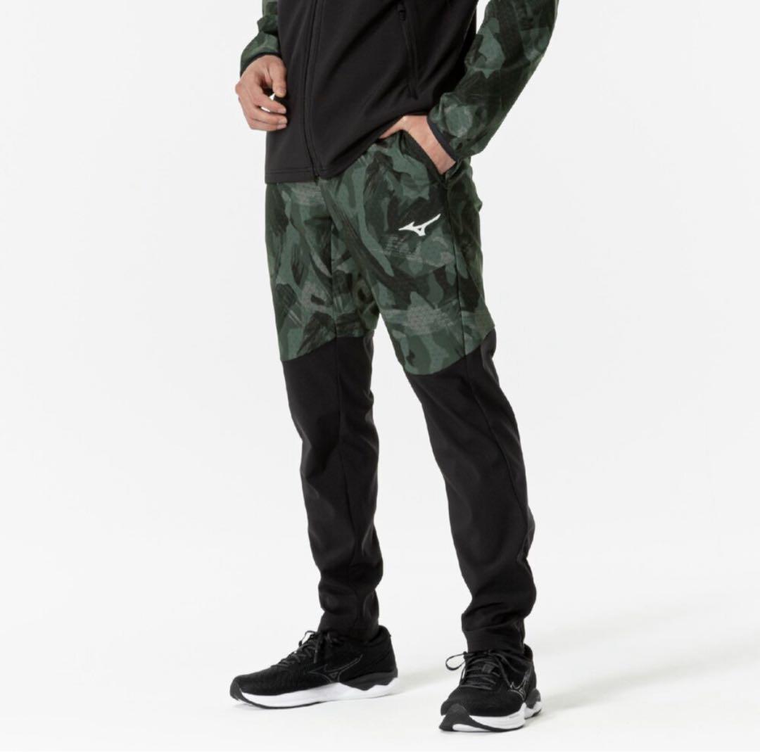 ミズノmizuno ストレッチ／防風／吸湿発熱テックシールド×ブレスサーモパンツ