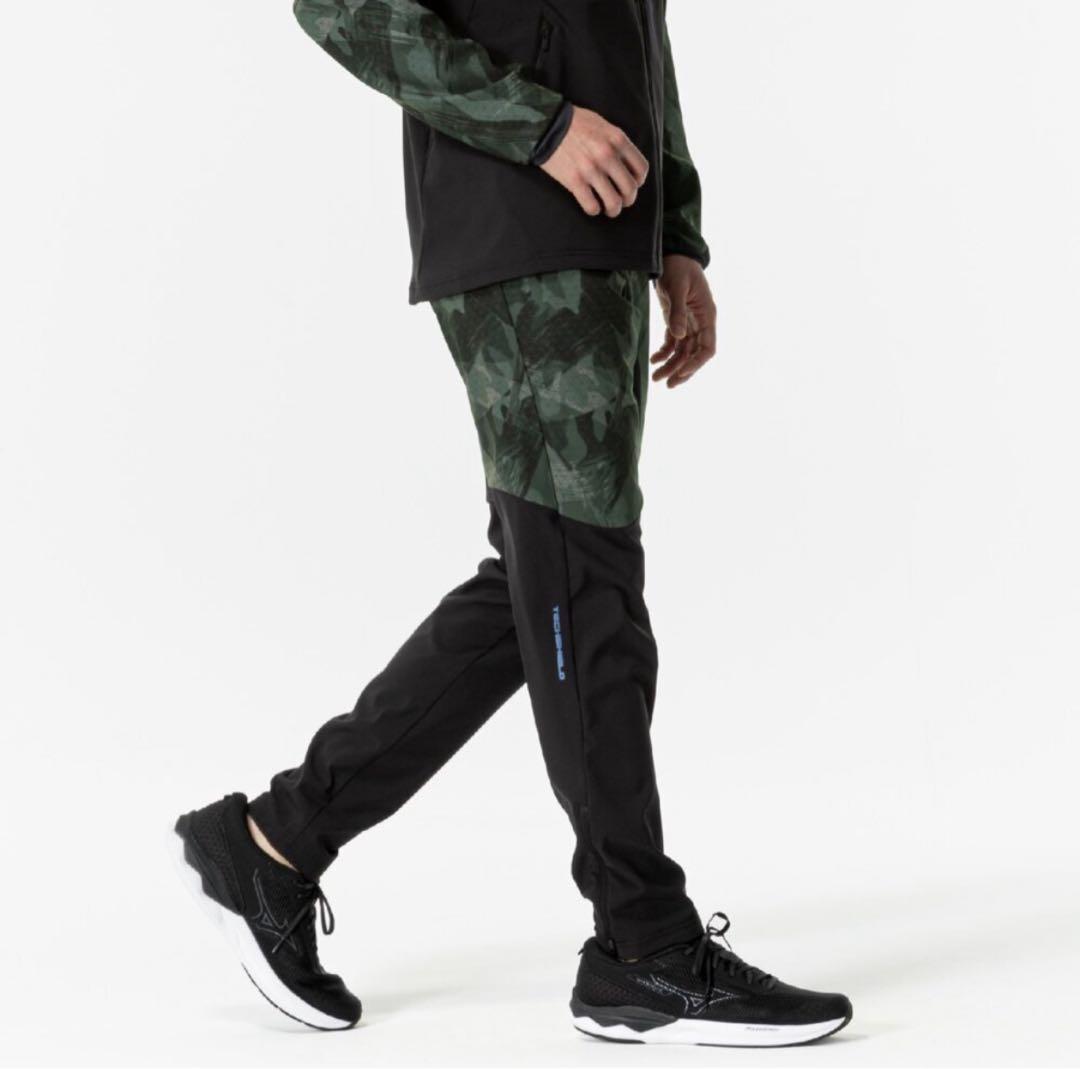 ミズノmizuno ストレッチ／防風／吸湿発熱テックシールド×ブレスサーモパンツ