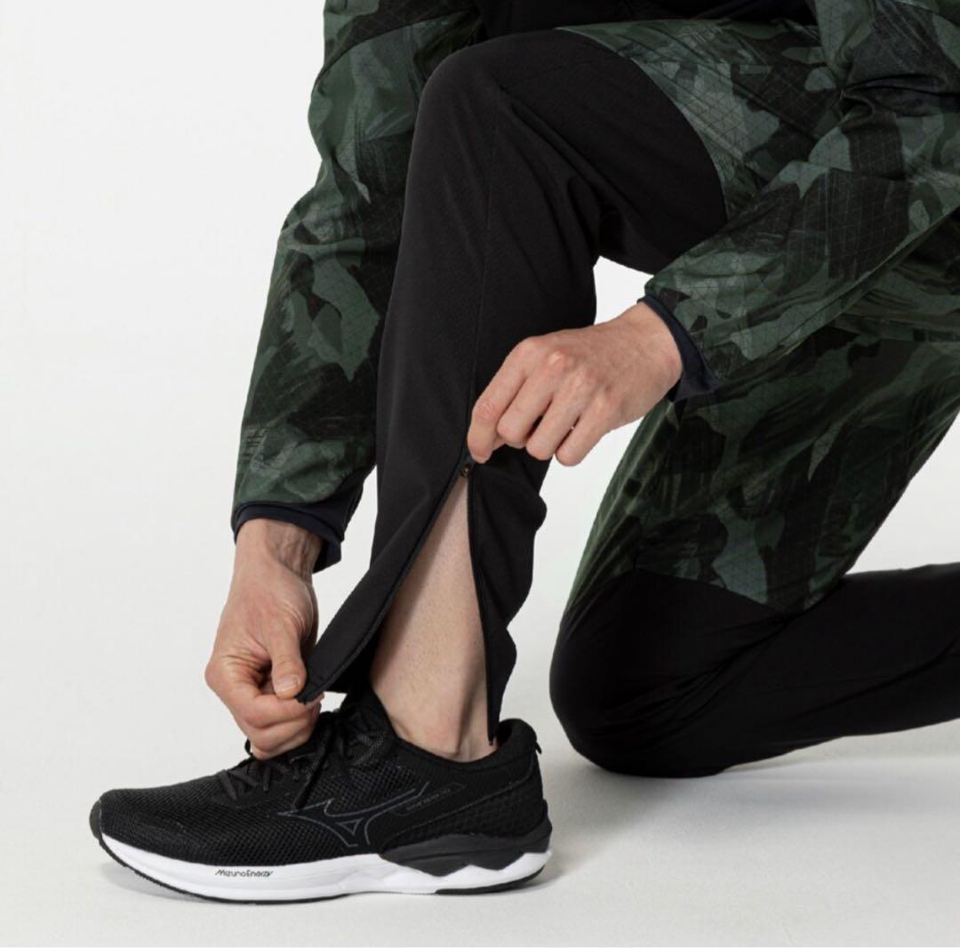 ミズノmizuno ストレッチ／防風／吸湿発熱テックシールド×ブレスサーモパンツ