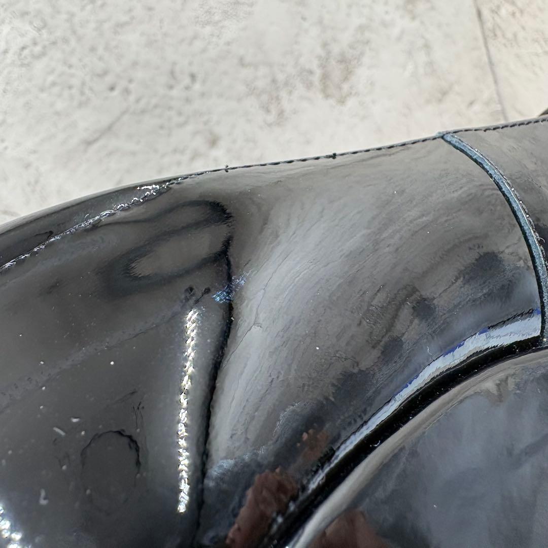 【美品】HILLS AVENUE エナメル ウェッジパンプス 23.5 日本製