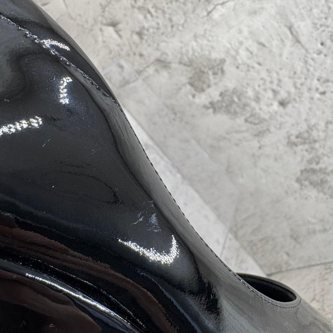 【美品】HILLS AVENUE エナメル ウェッジパンプス 23.5 日本製