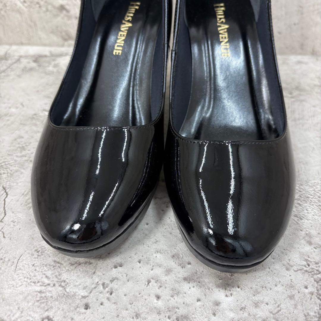 【美品】HILLS AVENUE エナメル ウェッジパンプス 23.5 日本製