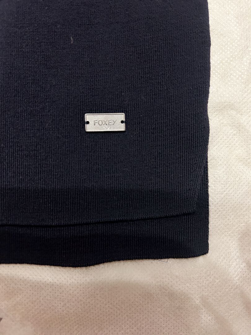 FOXEY 美品GRACE TURTLEグレースウール　タートル♡ネイビー38