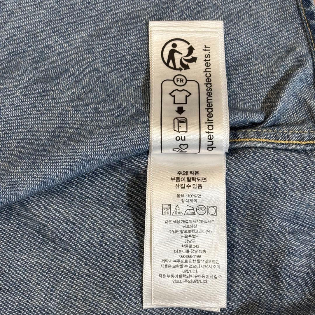 ポロラルフローレン デニムシャツ　ダンガリー　ポニー刺繍ロゴ コットン ゆったり