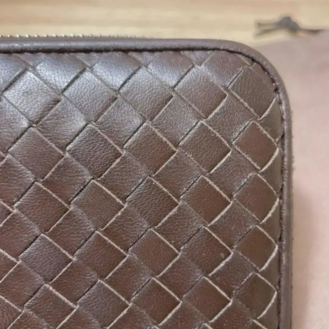 ✨美品　ボッテガ　ラム革 ラウンドファスナー　長財布